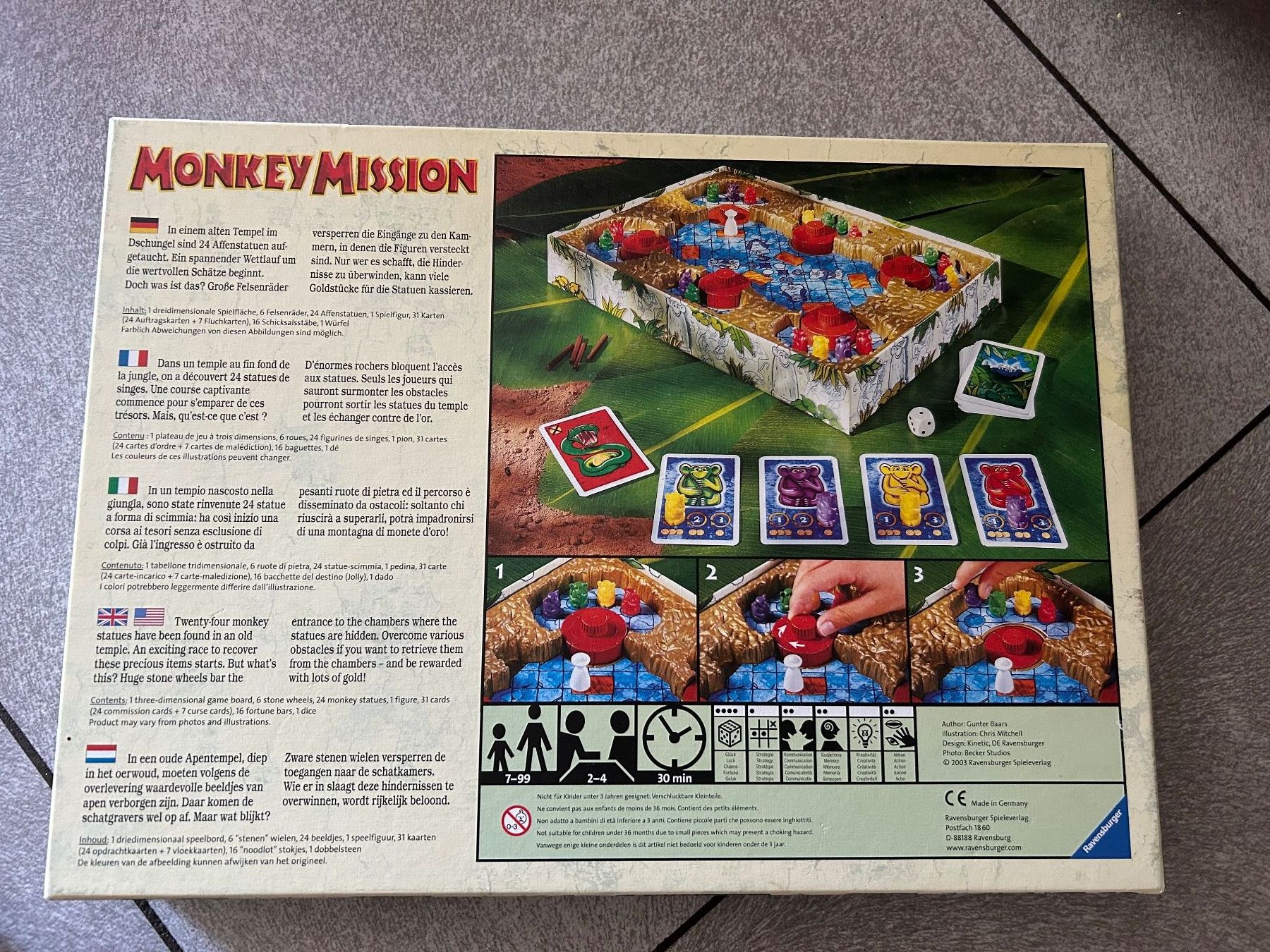Ravensburger Spiele: Monkey Mission / D-ITA-F-ING / +7 ans – Gebraucht aus Arbedo von nadia1973 2