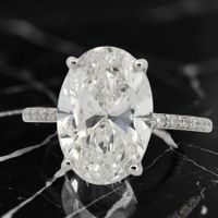 💥💎 5.19ct Oval Diamant Ring – IGI zertifiziert – Weißgold