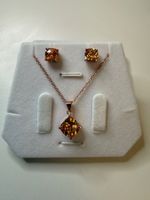 Set Silber 925 Rosegold vergoldet mit Zirkona