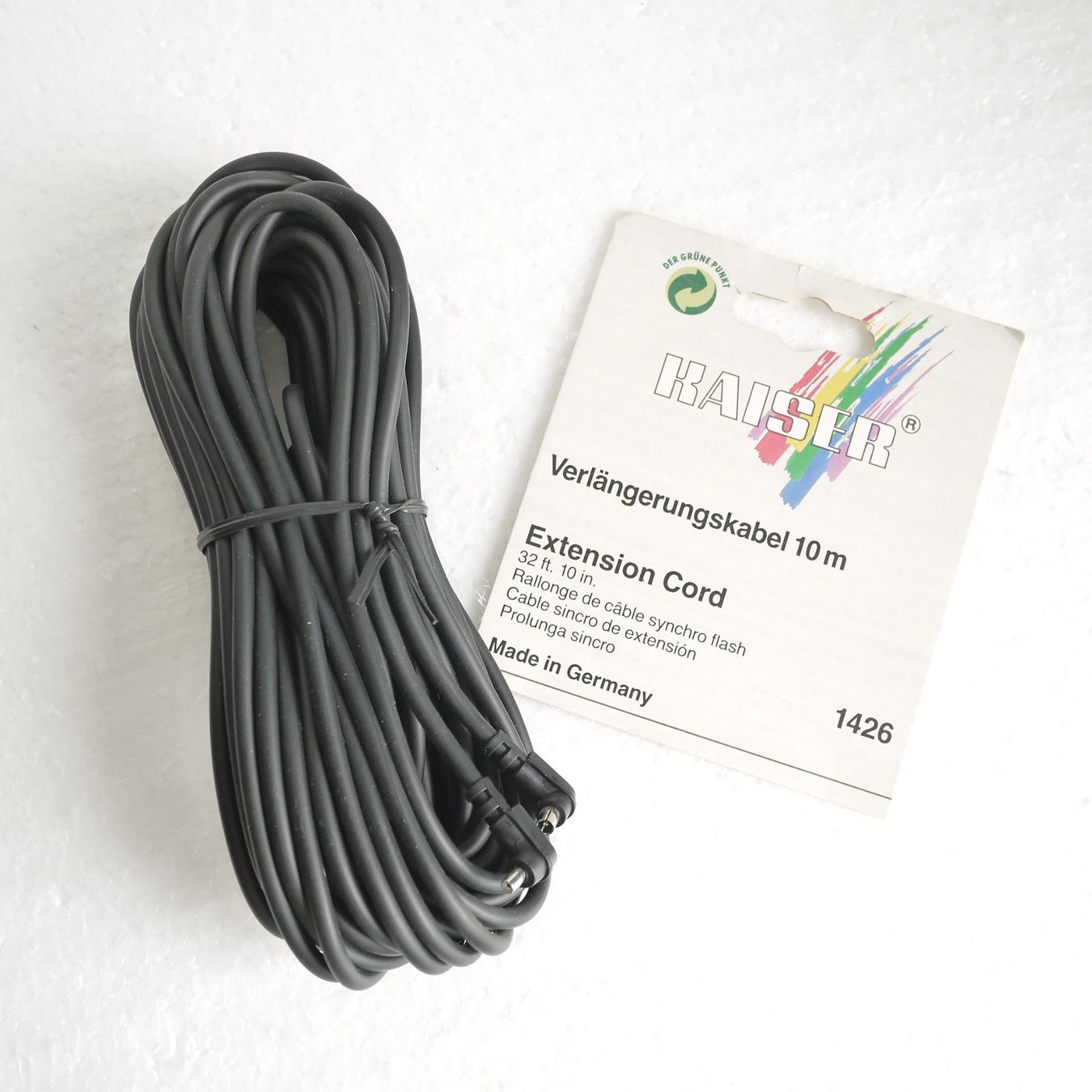 Kaiser Flash: Kaiser 1426 Blitzkabel / câble flash Cable -- 10 m -- NOS -- – Nuovo (secondo la descrizione) da Egg b. Zürich venduto da JCB