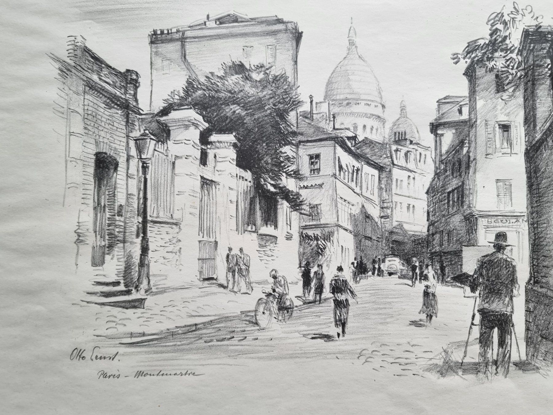 Grafica & Litografie: OTTO ERNST LITHOGRAPHIE SIGNIERT PARIS – Usato da Gersau venduto da grafik-kunst