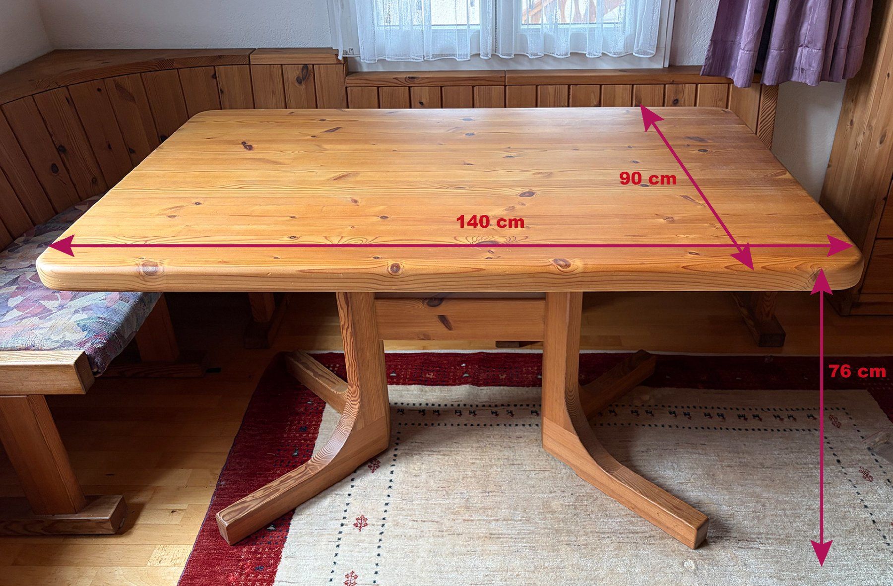 Tavoli: Wohnzimmertisch mit Sitzmöglichkeit – Usato da Weesen venduto da Alpenfisch 4