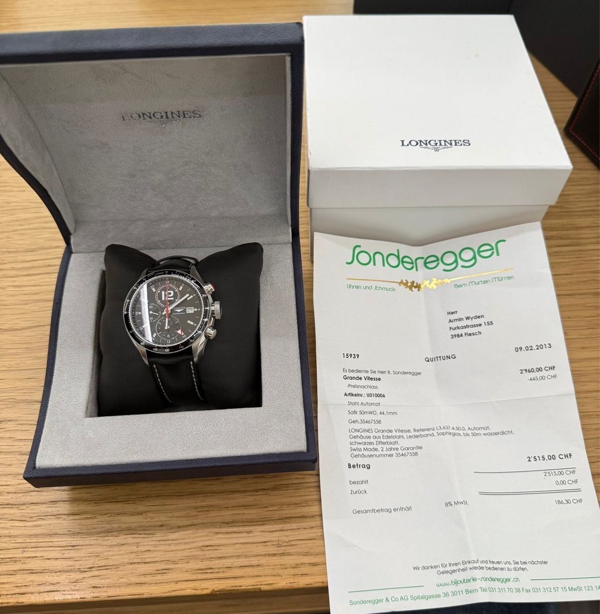 Longines Orologi: Longines Grand Vitesse Automatic – Usato da Derendingen venduto da janamari 3