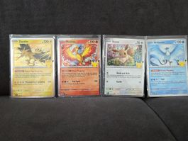 Pokémon 30th Anniversary Promo set, Zapdos, Evee, Articuno..