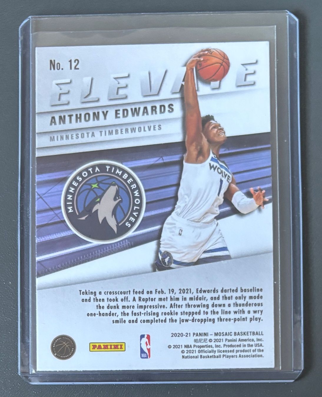 Cartoline: NBA Anthony Edwards 2020-21 Mosaic Elevate Rookie – Nuovo (secondo la descrizione) da Muri b. Bern venduto da winningloser 1