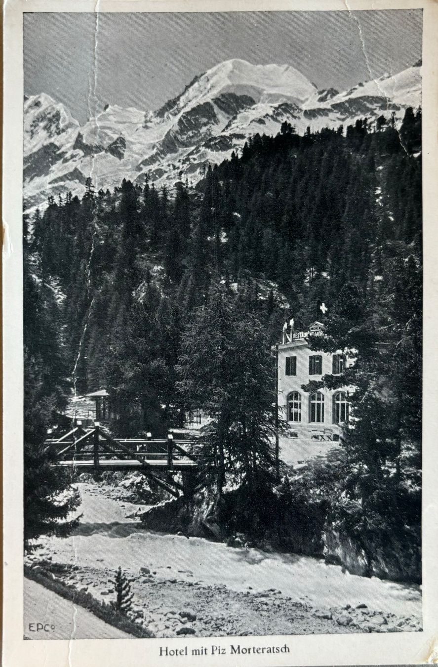 Cartoline postali: Hotel Restaurant Morteratsch – Usato da Frauenfeld venduto da Merk52