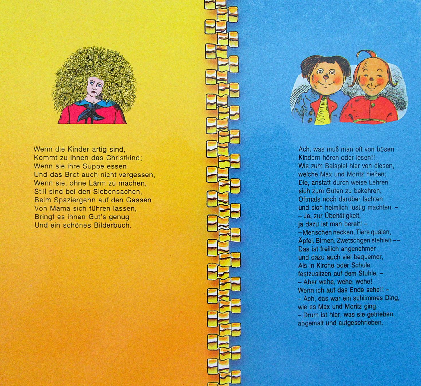 Bücher: Max und Moritz & Der Struwwelpeter in einem Bilderbuch – Gebraucht aus Auenstein von Padabimbim 1