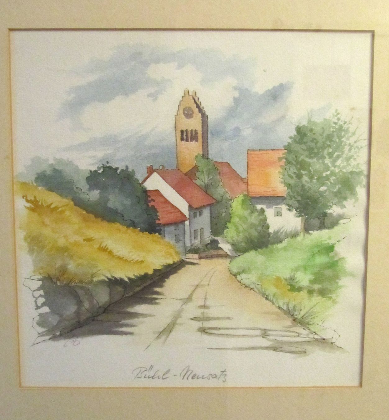 Dipinti: Aquarell  -  Bühl - Neusatz  -  Monogrammiert – Usato da Seengen venduto da mikelele 1