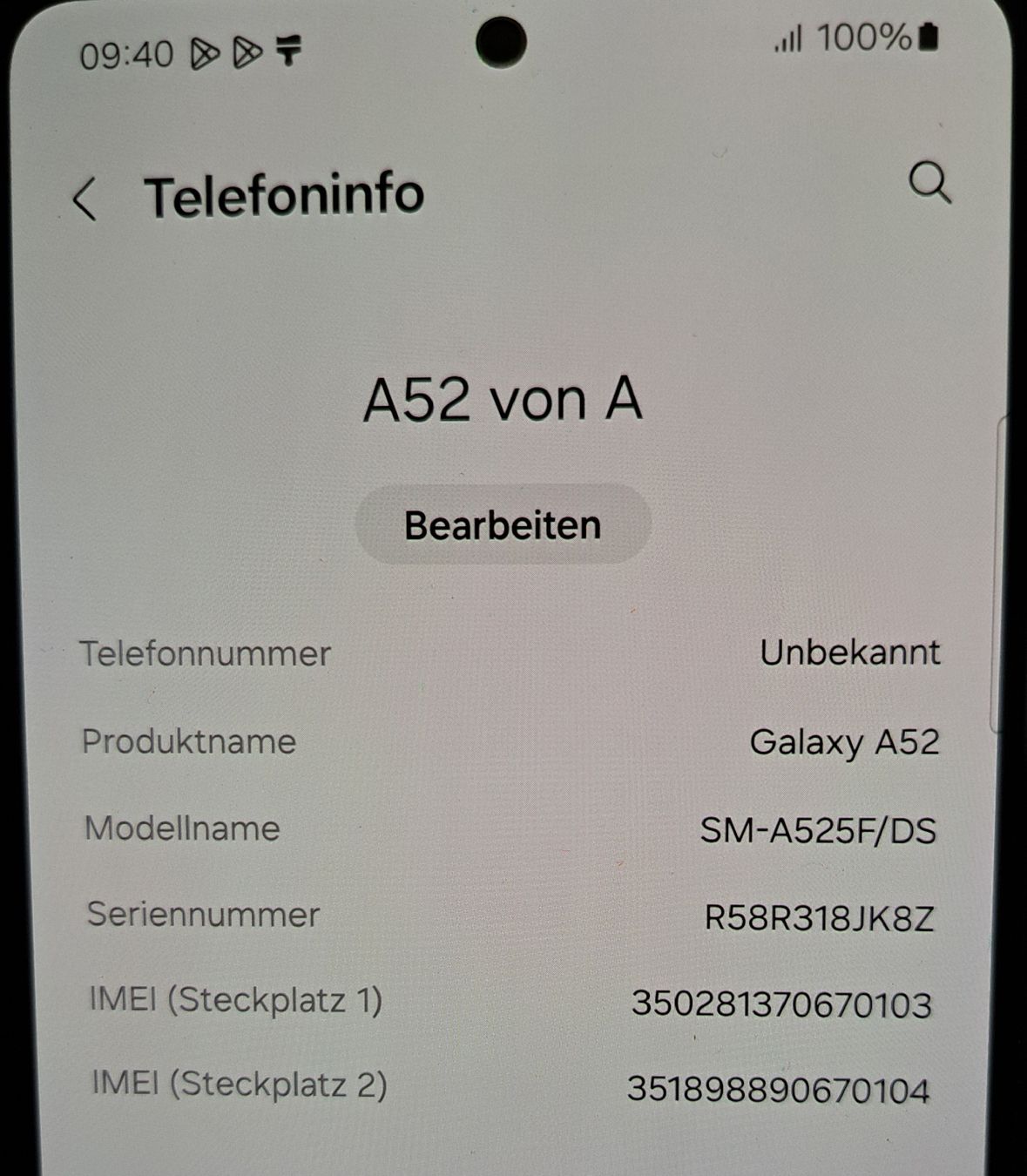 Samsung Handys / Smartphones: Samsung Galaxy A52 SM-A525F/DS weiss – Defekt aus Boniswil von Motze0 2