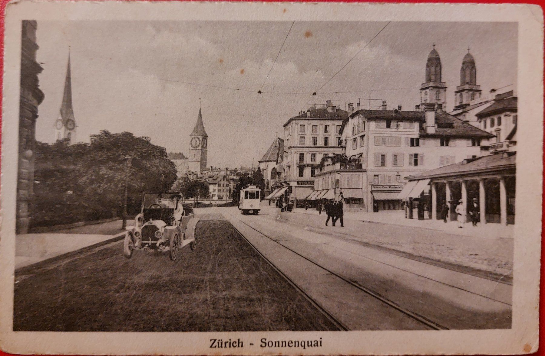 Cartoline postali: Zürich ; Sonnenquai – Usato da St-Légier-La Chiésaz venduto da Theo005