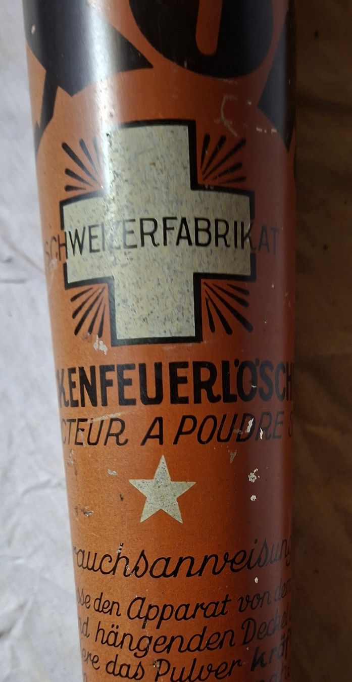 Feuerlöscher: antiker Sandfeuerlöscher – Gebraucht aus Pfäffikon ZH von enderby01 1