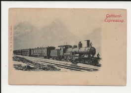 AK ca 1900 Gotthard-Expresszug (E.Goetz Photo) 🤓😍