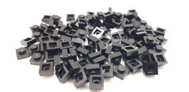 Lego 100 Stk. Plate 1x1 schwarz (neu)