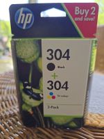 HP 304 Druckerpatronen Schwarz + Farbe, Doppelpack neu!