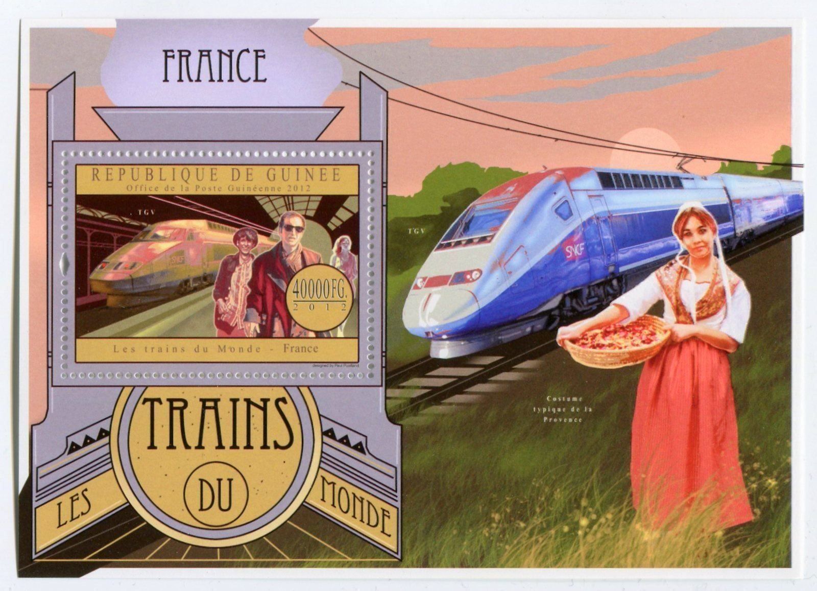 Alle Briefmarken: Block "Eisenbahn. Frankreich". Guinea – Neu und originalverpackt aus Basel von Butsch5