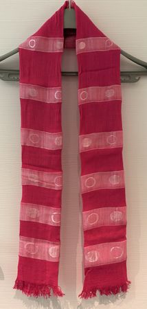 Foulard Schal Viskose/Polyester Fransen