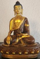 Tibetischer Shakyamuni Buddha 20cm – Teilvergoldet, 1.27kg