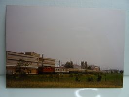Foto SBB Re 4/4" mit DB Wagen München-Zürich Gossau 10.6.92