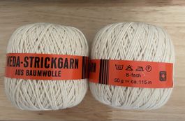 Weda -Strickgarn 2 X 50gr Baumwolle