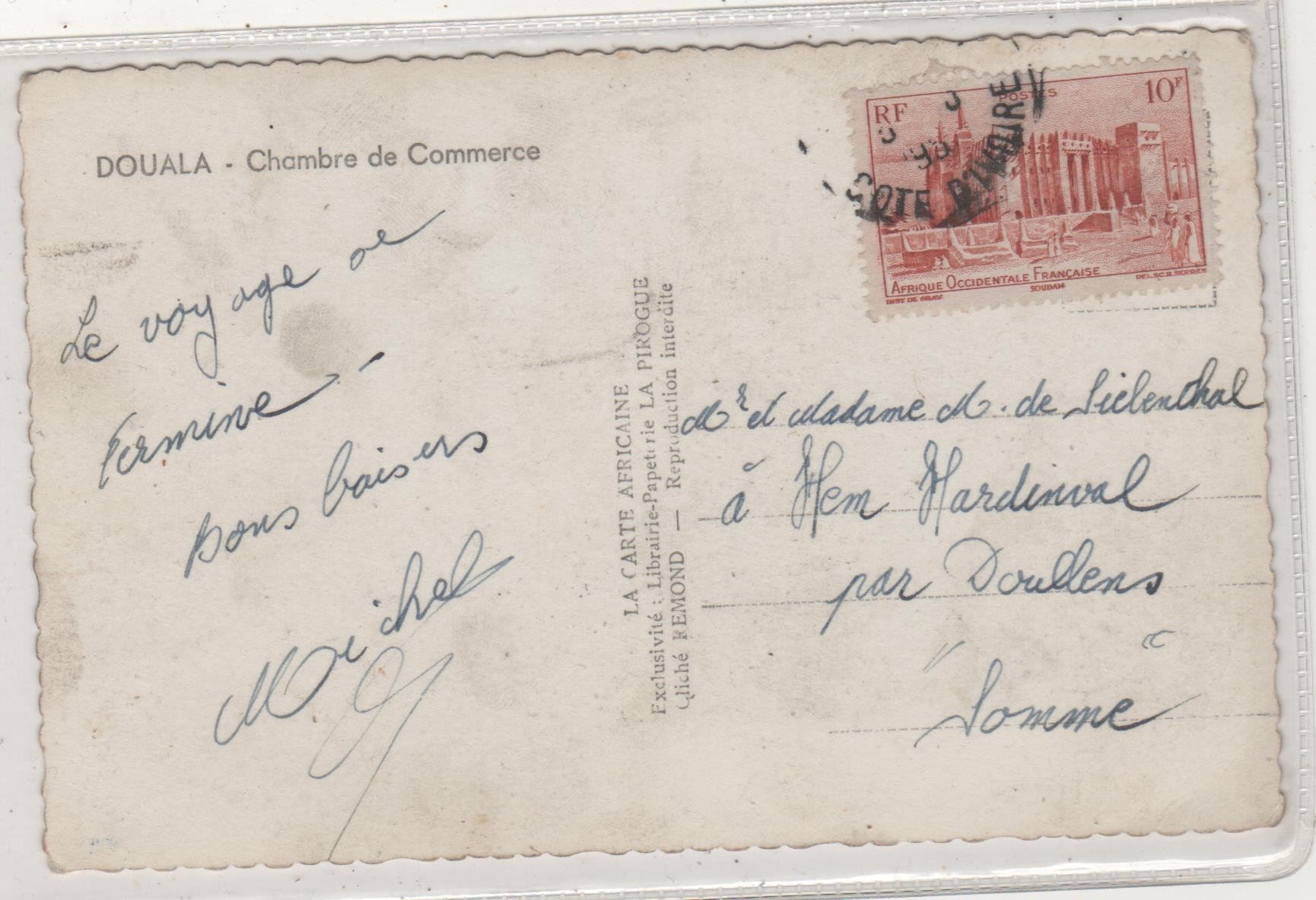 Cartoline postali: Ansichtskarte Douala Chambre de commerce – Usato da Remetschwil venduto da Hofiii 1