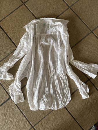 Damen Bluse Weiss Grösse S/M guter Zustand