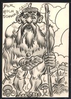 Handgemalt sign. Franz Dworschak: Der Ho