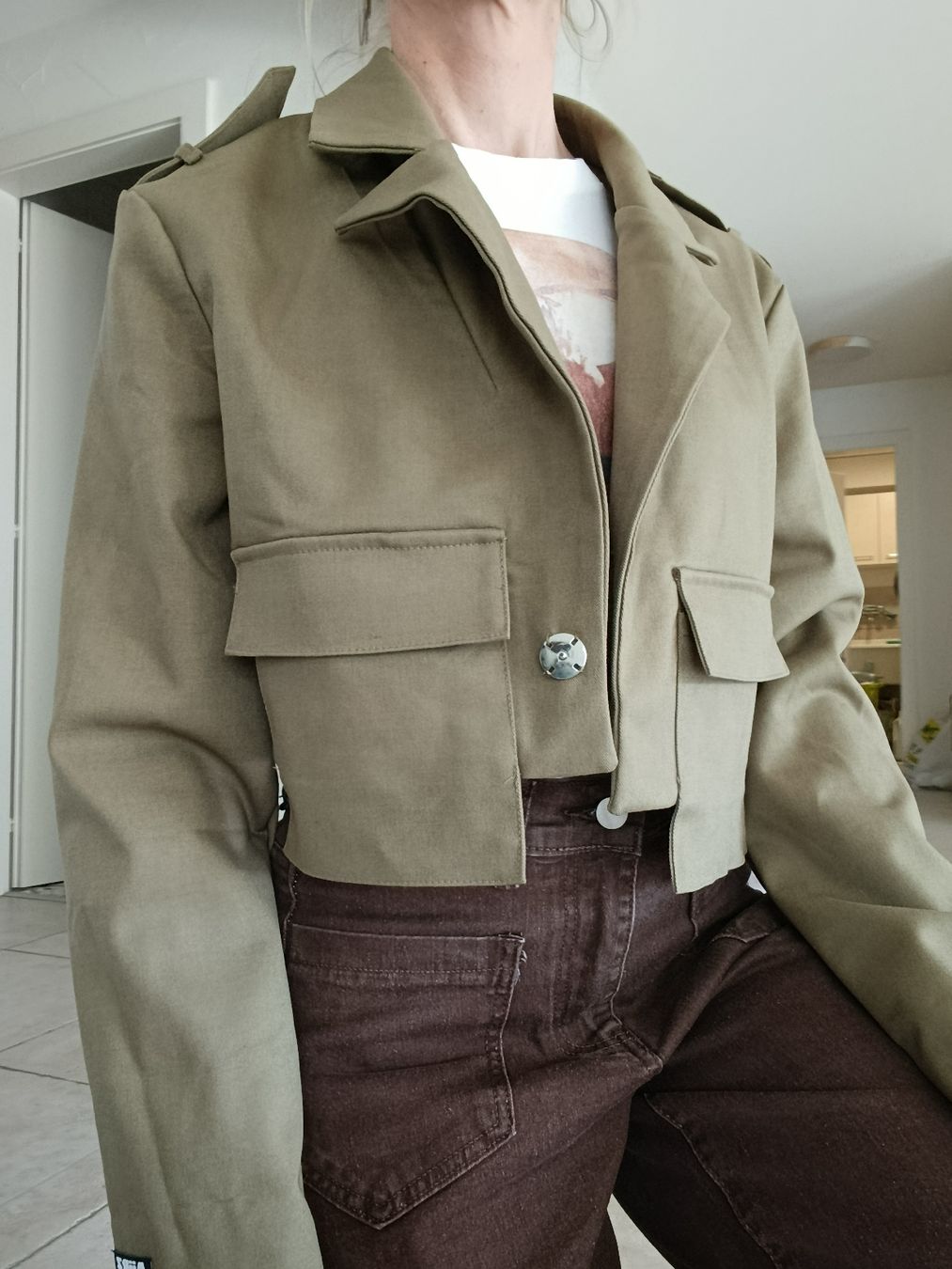 Giacche: VESTE COURTE AIIRZ VERT OLIVE S – Nuovo (secondo la descrizione) da Sierre venduto da shirley04 1