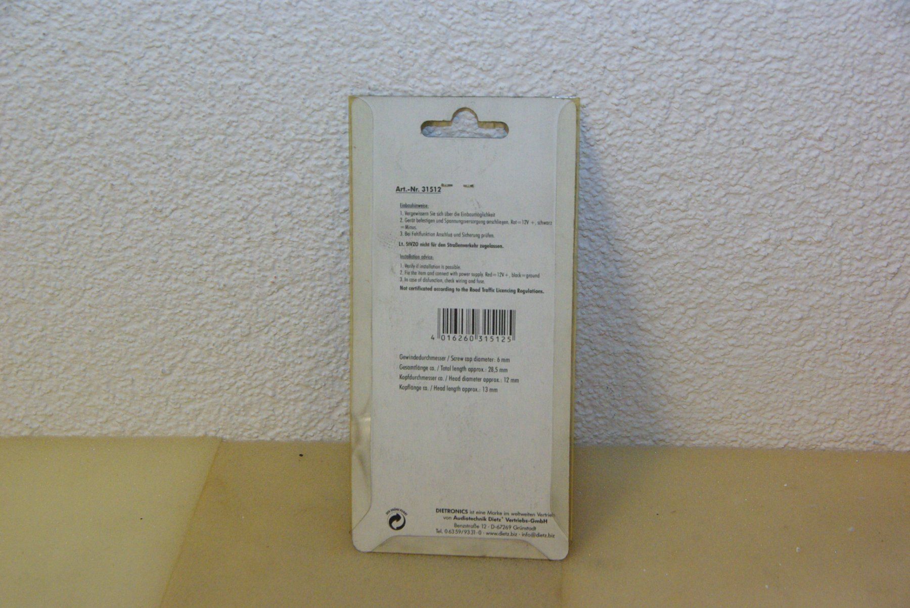 Tutti pezzi di ricambio auto: Screwlights, white von Dietronics - 31512 – Nuovo e nell'imballaggio originale da Herisau venduto da Cevianer1844 4