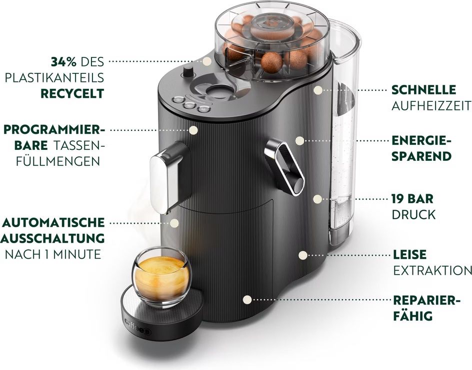 Coffee B Macchine per caffè & Macchine per espresso: CoffeeB Kaffeemaschine – Nuovo (secondo la descrizione) da Embrach venduto da squarely 4