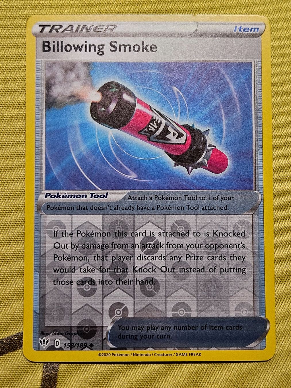 Pokémon Sammelbilder & Trading cards: Darkness Ablaze - Billowing Smoke 158/189 EN – Gebraucht aus Bellinzona von Pokemarco