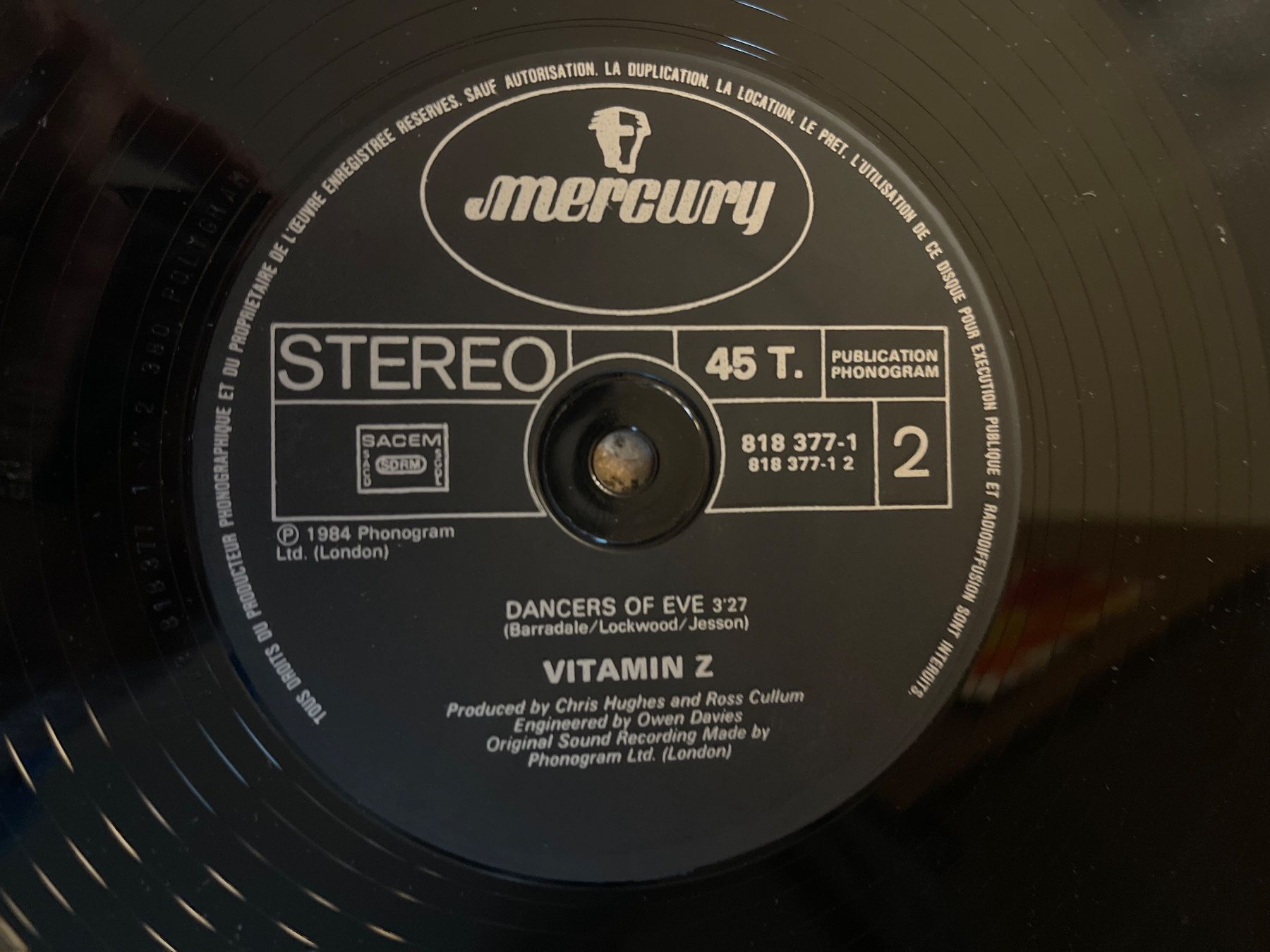 Vinyles: A108/Vitamin Z - Burning Flame – D'occasion à Frutigen par Philippe_jsp 2