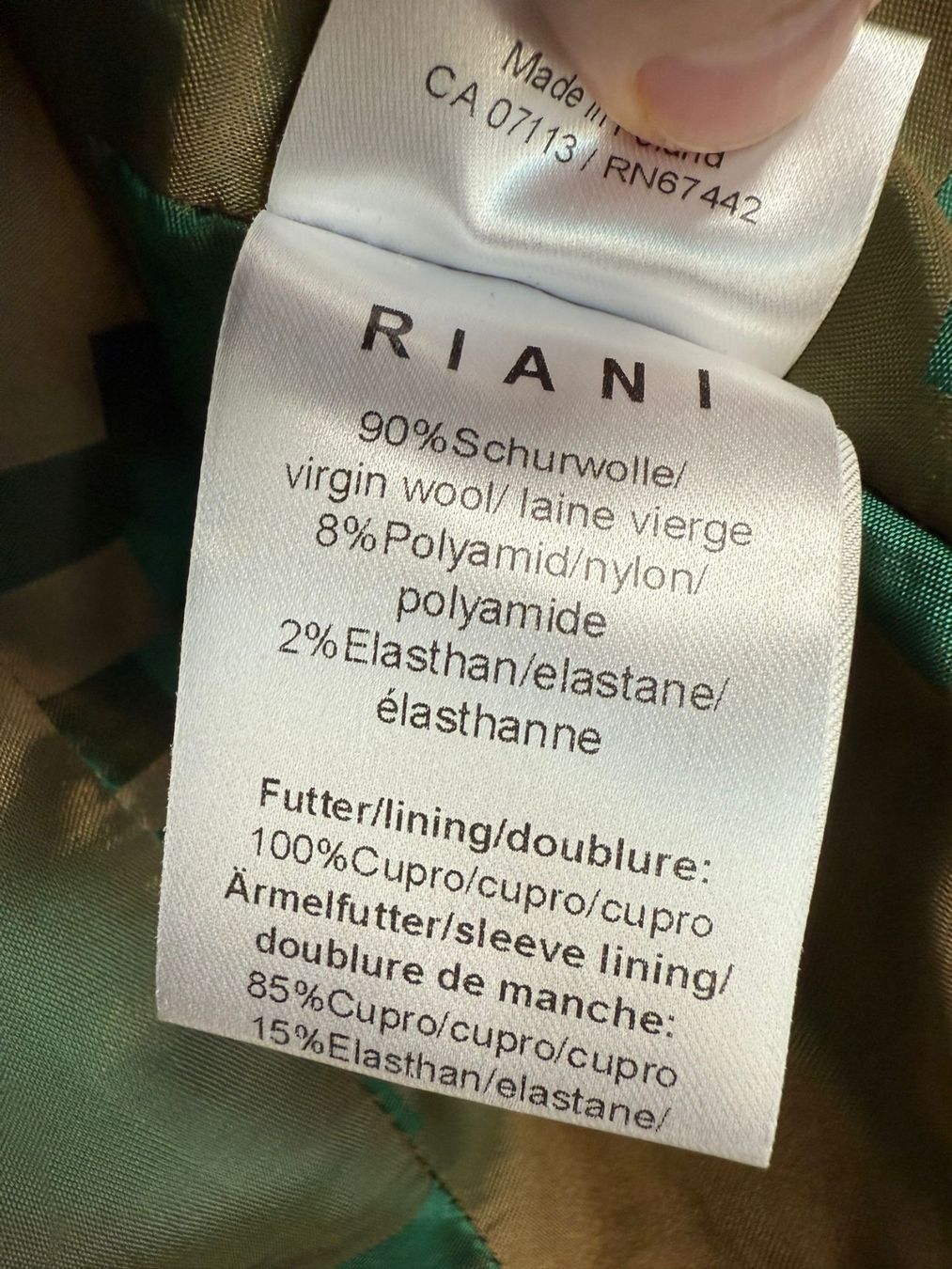 Riani Jacken: Riani Damenjacke Gr. 36 - Wolle – Neu (gemäss Beschreibung) aus Frauenfeld von LIL_NA 9