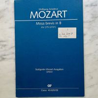 W. A. Mozart Missa brevis in B KV 275,  Carus Klavierauszug