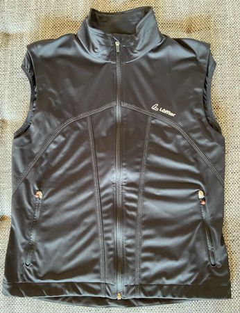 Loeffler Herren Weste Gr. L / 52, Schwarz, Top Zustand!