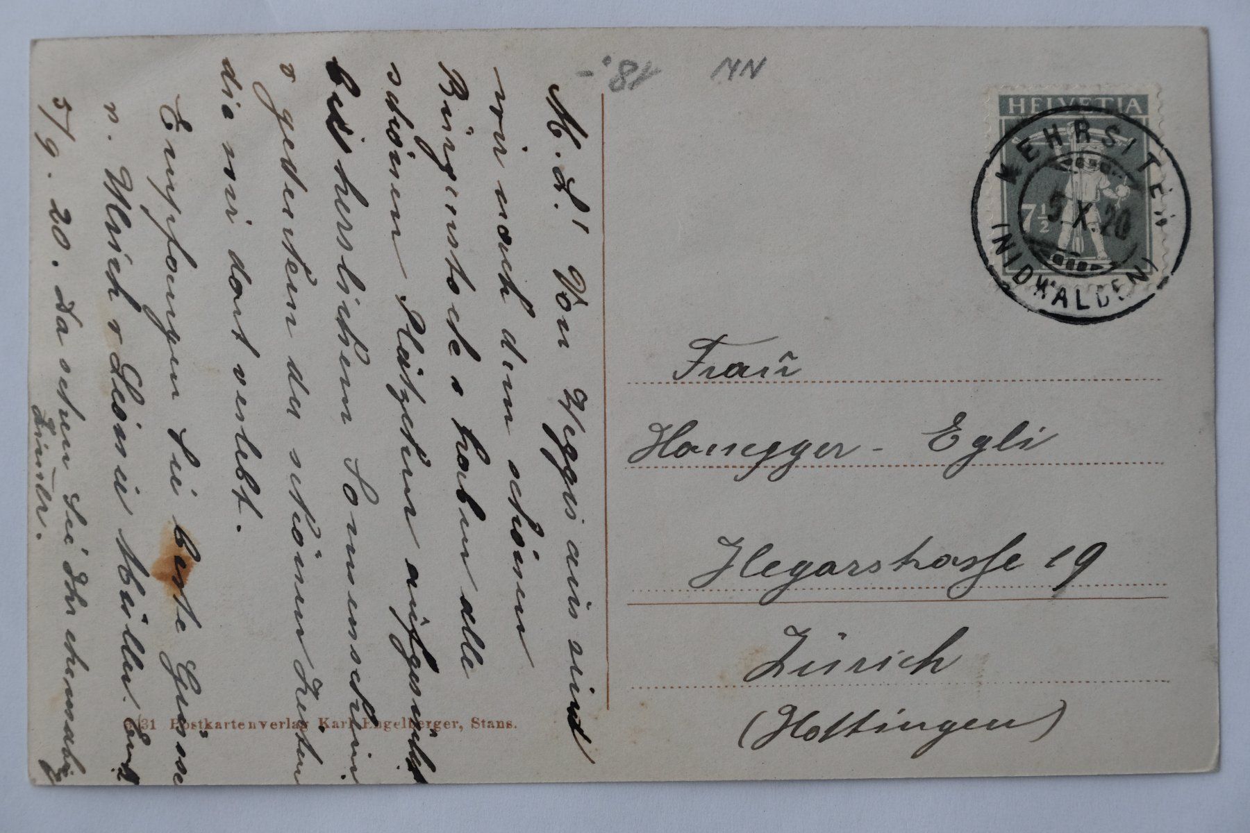 Cartoline postali: Ansichtskarte Bürgenstock Hotel Waldheim 1920 – Usato da Ehrendingen venduto da nicoro50 1