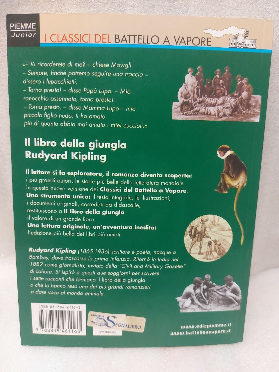 Livres: Libro della giungla di Kipling - edizione Junior – D'occasion à Pambio Noranco par Pol69 1