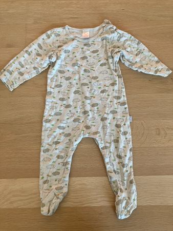 Pyjama mit Füssen von Pusblu Gr. 86/92