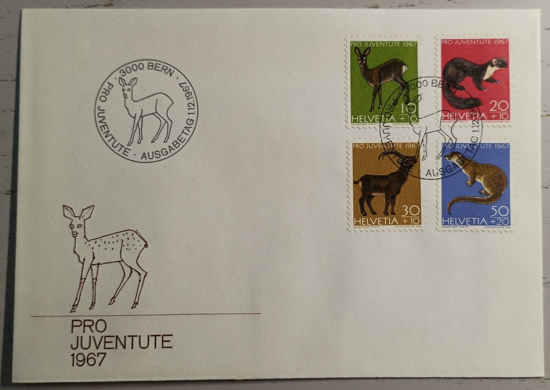 Tous les timbres: 1967 FDC Pro Juventute – D'occasion à Dübendorf par goeggi79