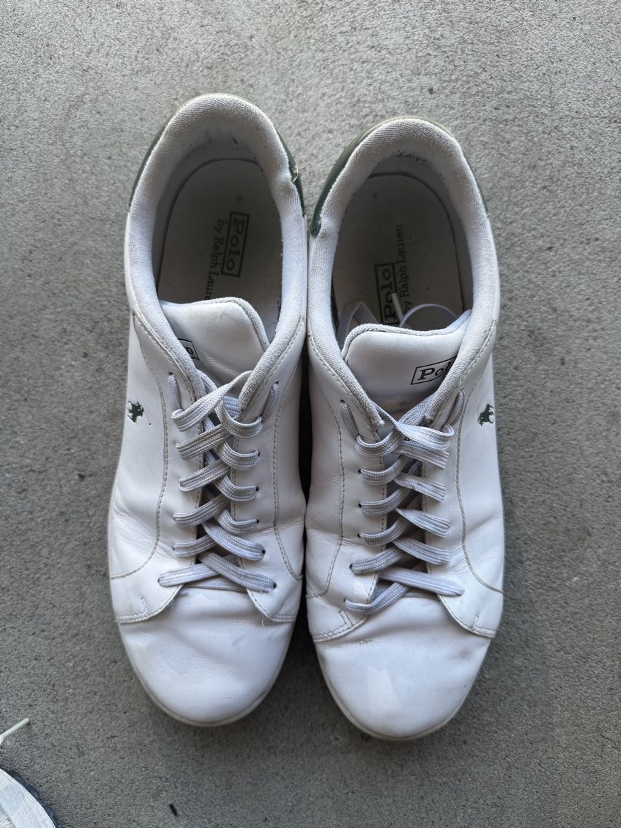 Ralph Lauren Herrenschuhe: Weisse Sneaker Polo Ralph Lauren, GR 48 – Gebraucht aus Würenlos von Rekalo