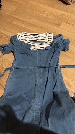 Denim Dress Puella blue striped like new condition
