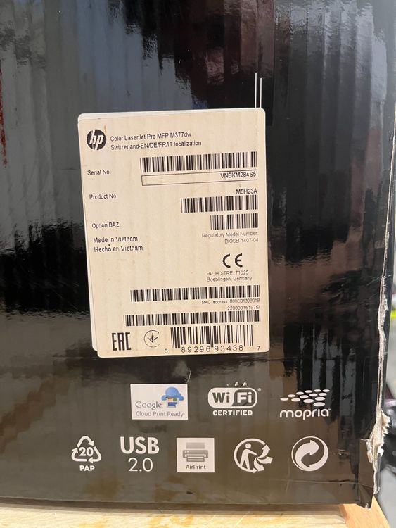 Drucker HP M377dw Color LaserJet Pro (Neu und originalverpackt) in ...