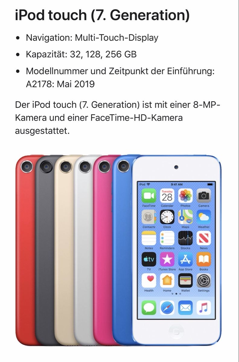 Apple Lecteur media portable: IPod Touch 128Gb. 7. Gen.  – D'occasion à Solothurn par Mc_Clane 3