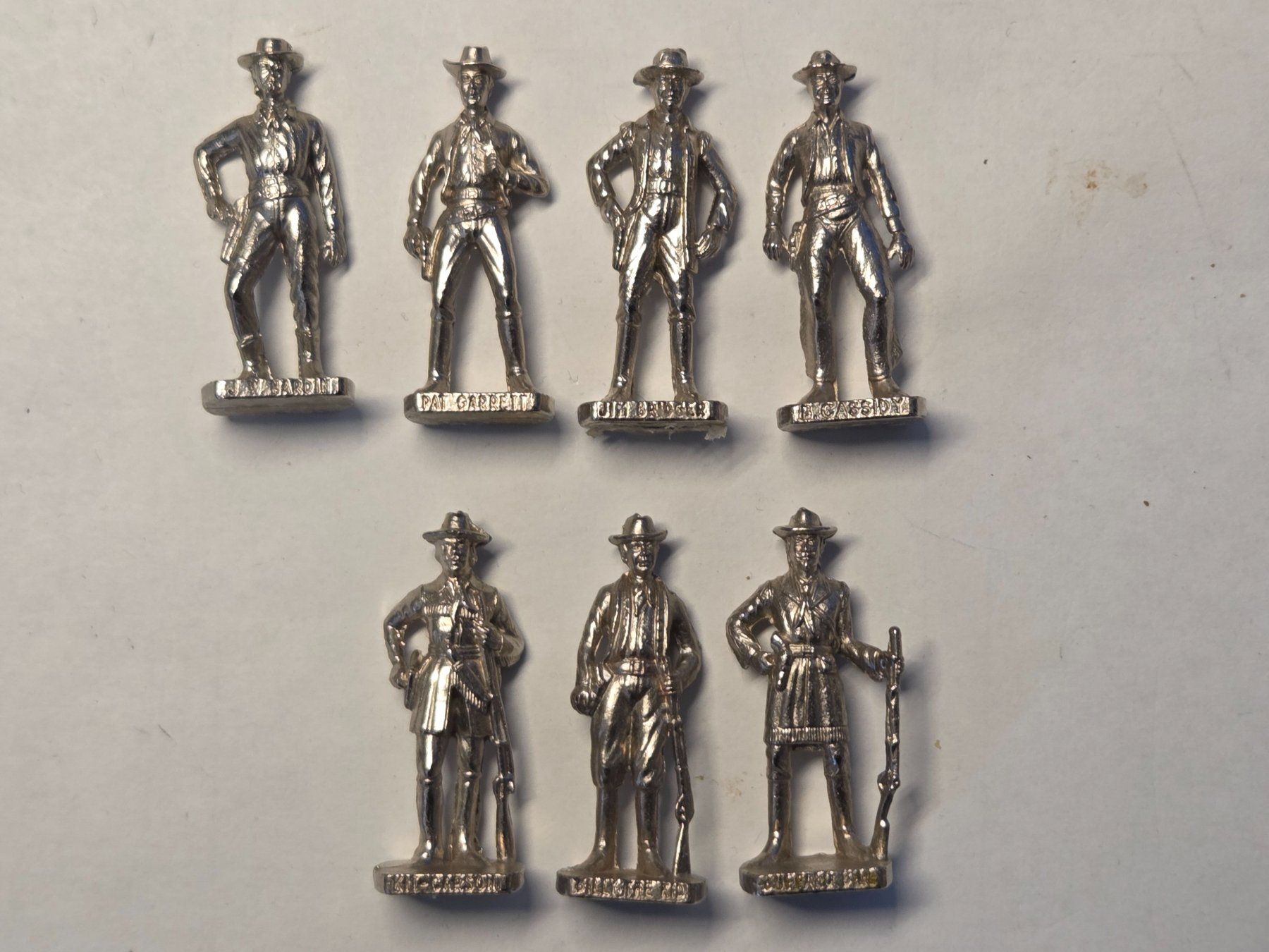 Figuren: Ü-ei Metall Berühmte Westmänner 2 chrom – Gebraucht aus Zürich von Tobi76 1