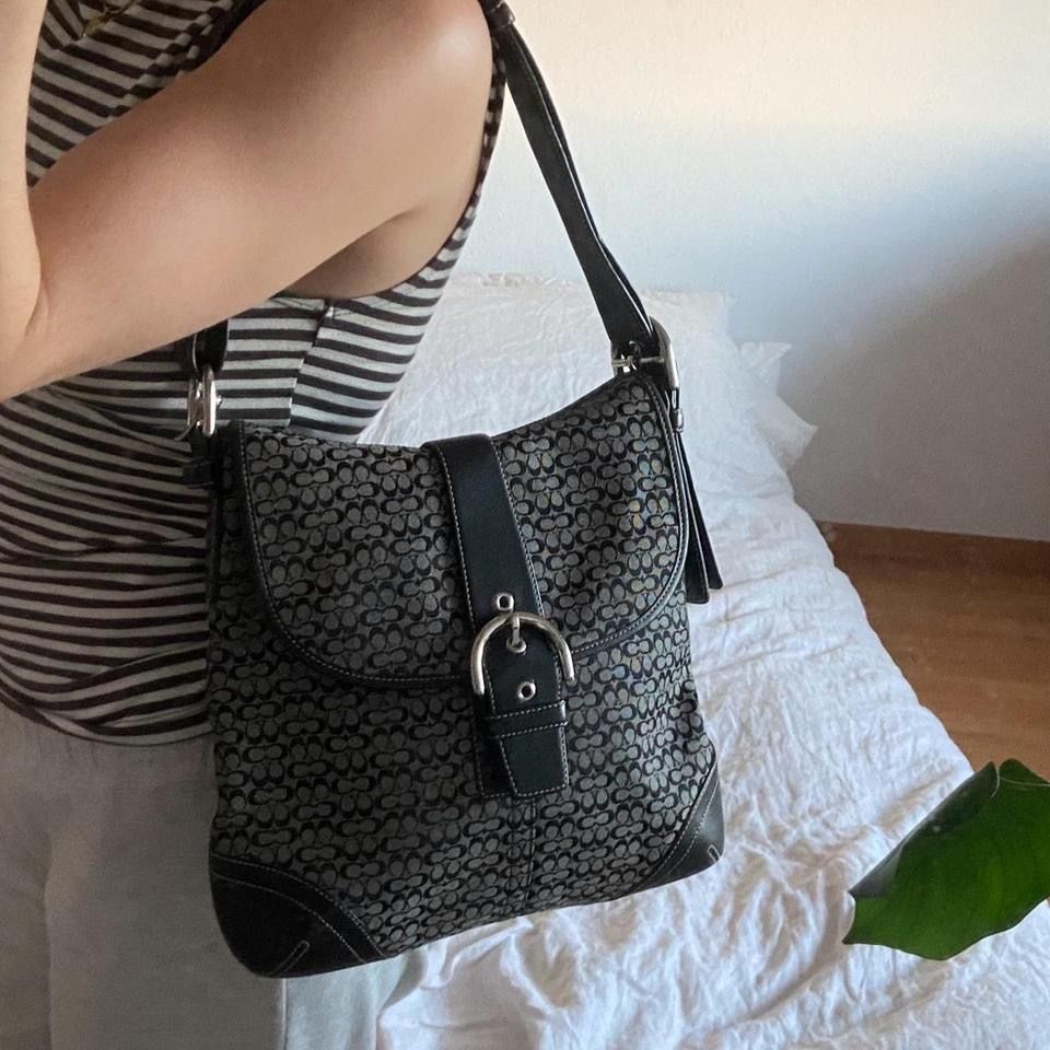 Coach Borse da donna: Vintage Coach monogram bag black – Usato da Spiegel b. Bern venduto da pre1ovedthreads 2