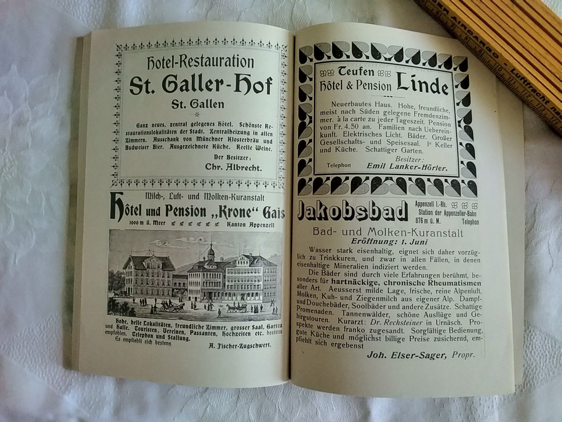 Dokumente: Werbebroschüre Prospekt Appenzellerland – Gebraucht aus Appenzell von lama19 6