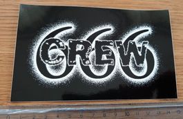 666 CREW  (Aufkleber, PVC)
