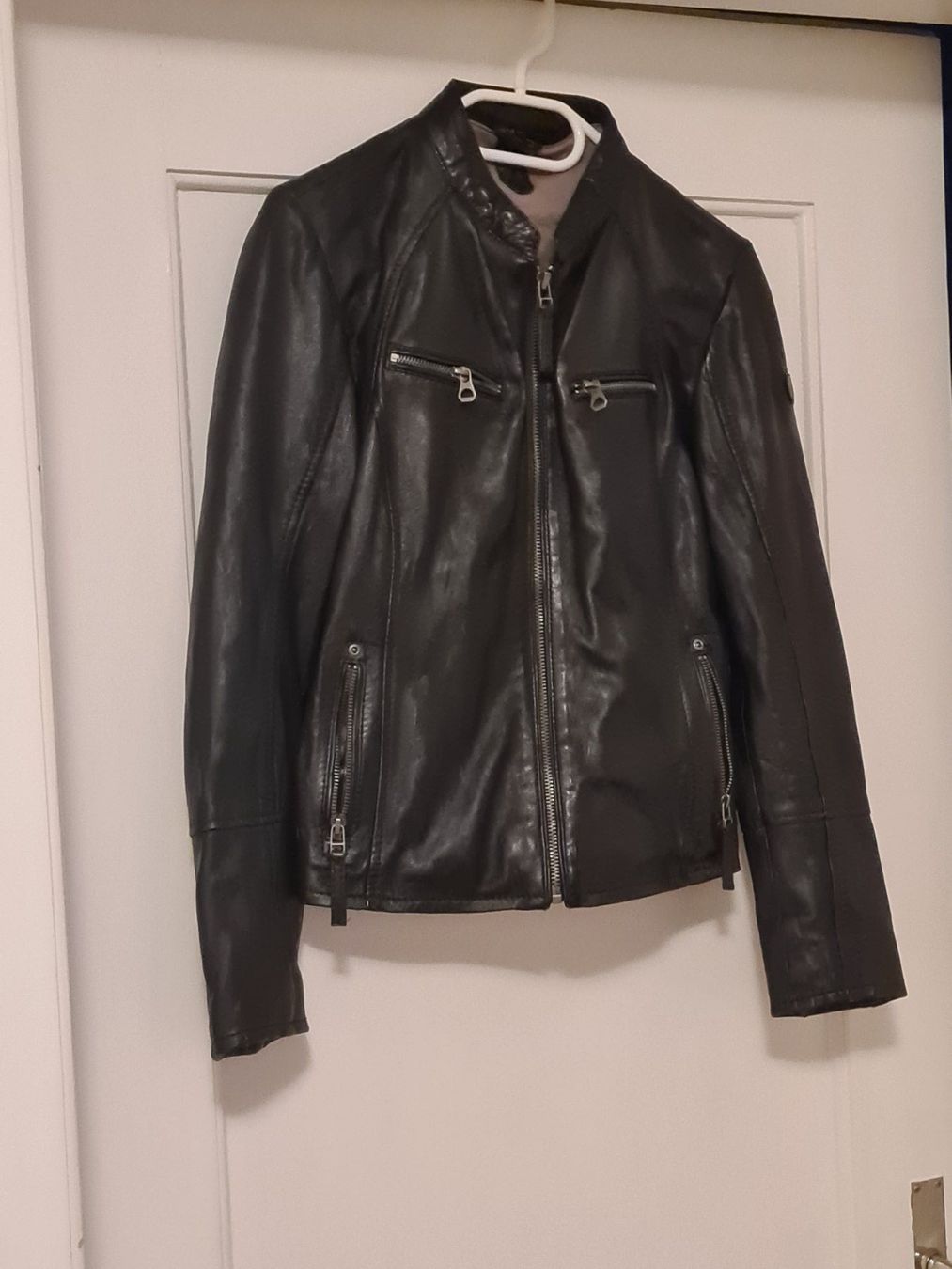 Giacche: dunkelbraune Lederjacke Grösse L – Usato da Olten venduto da chaas21