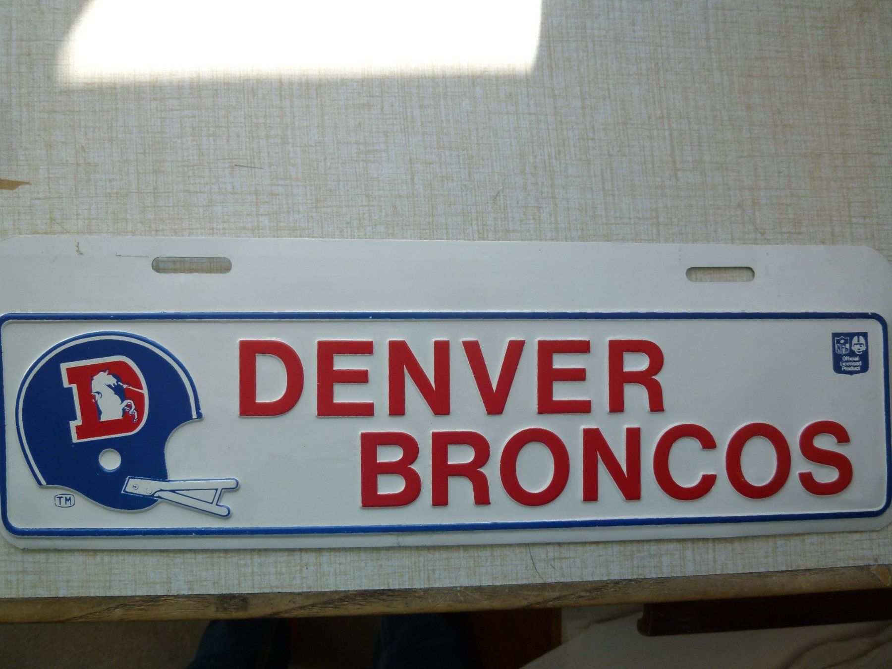 Insegne: Blechschild 1976 " Denver Broncos " - original - Blech – Usato da Reiden venduto da mondial2