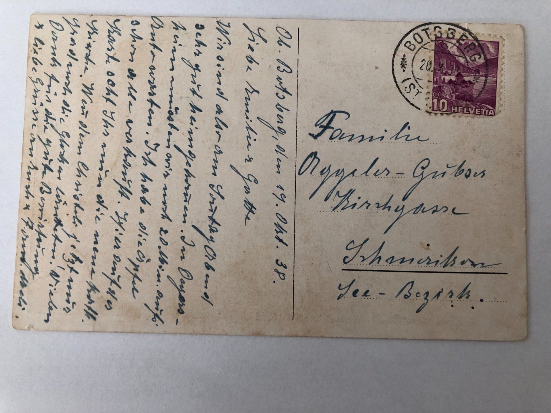 Cartoline postali: Flawil  647-  1938 – Usato da Pfäffikon ZH venduto da Waltoversand 1