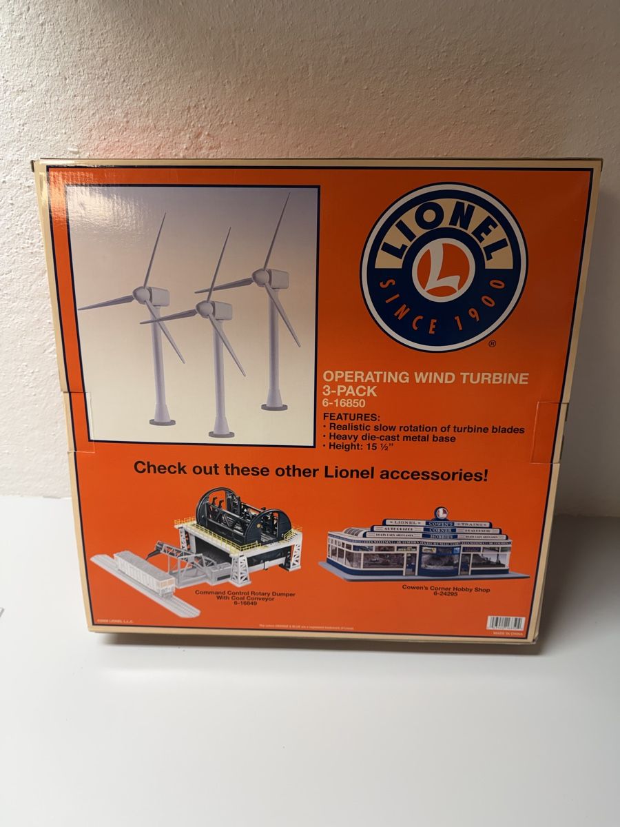 Lionel Modellini di ferrovie: 6-16850 Lionel Operating Wind Turbine 3-Pack – Nuovo e nell'imballaggio originale da Oensingen venduto da Krawa 1